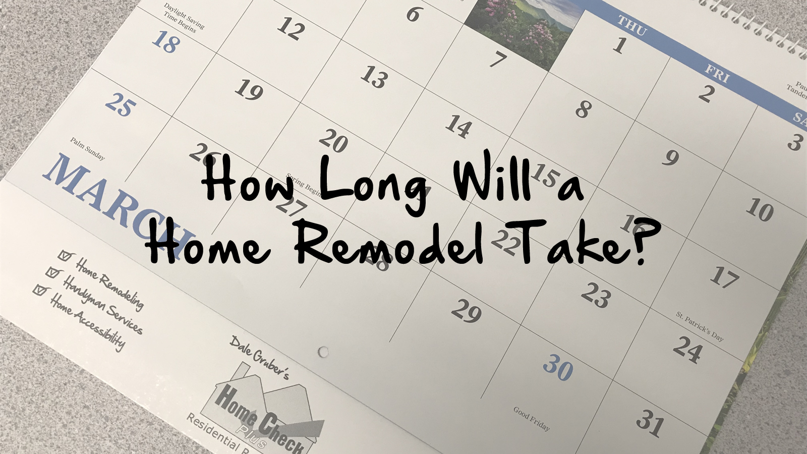 How long will a home remodel take