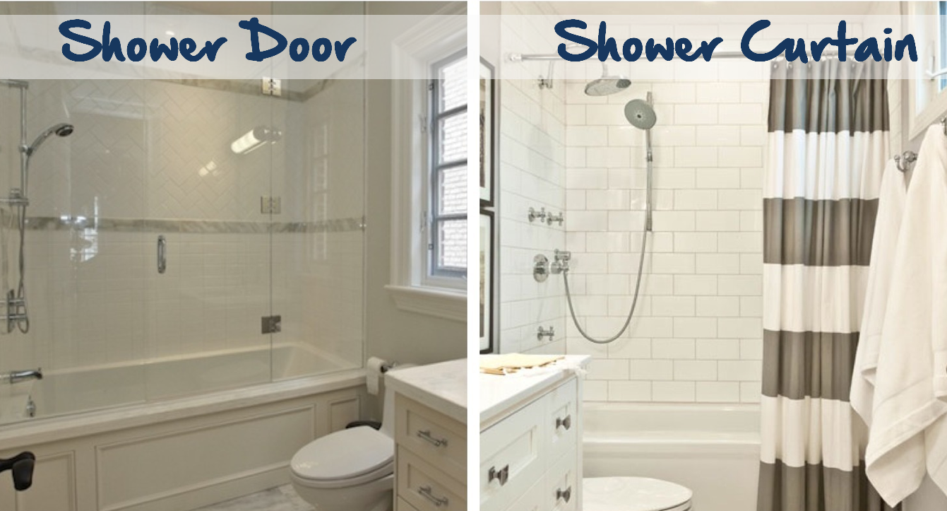 Shower Door vs Shower Curtain