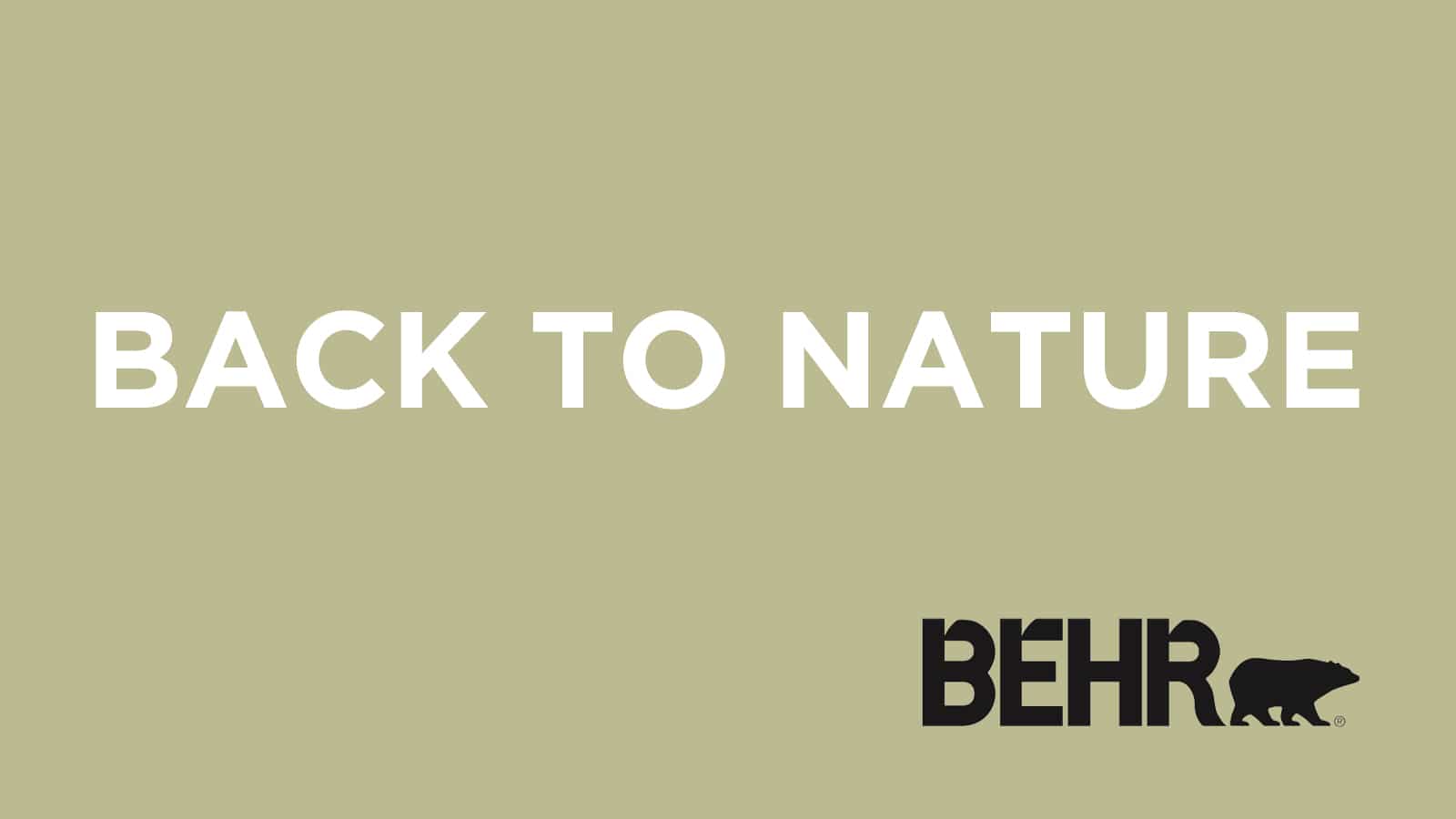 2020 Colors of the Year – Behr Back to Nature