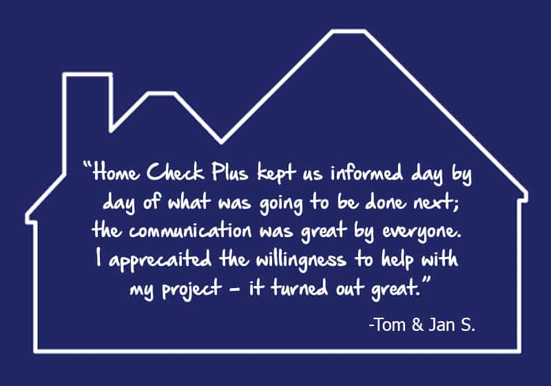 Customer Comment -Tom & Jan Schleicher 8-19-20