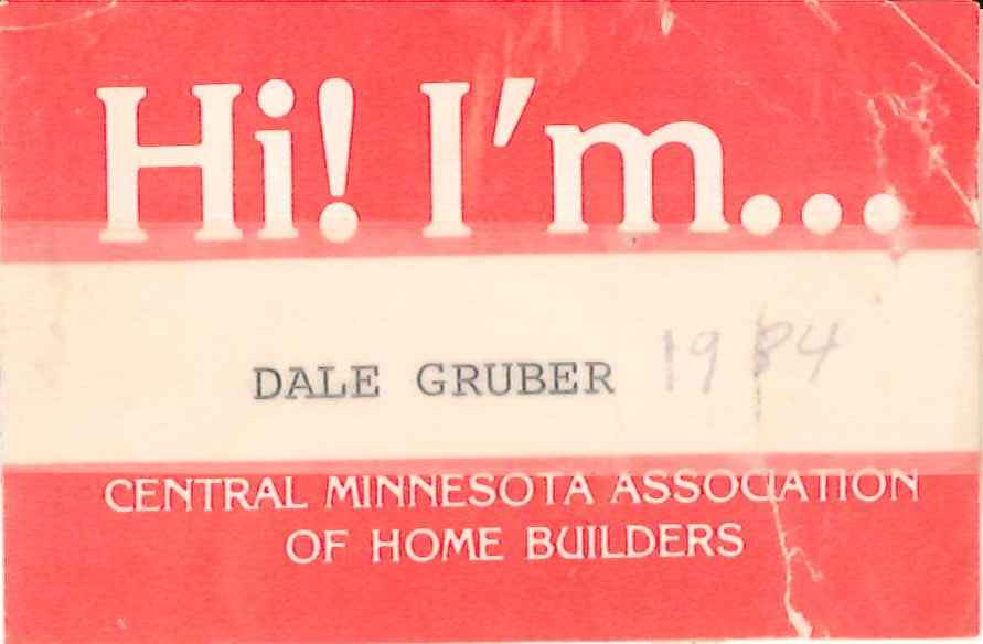 Dale Gruber CMBA Name Badge