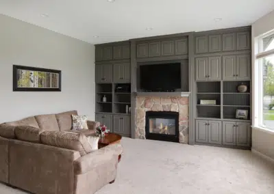 Interior Home, Living Room with Fireplace