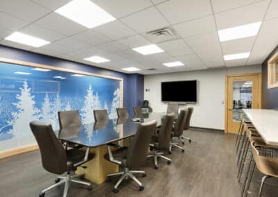 Interior meeting room with window design