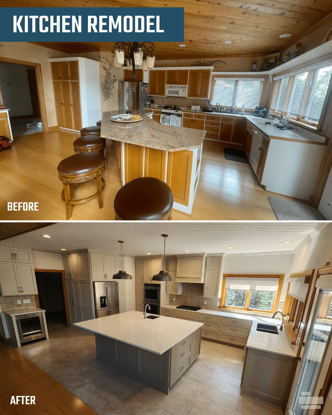 Lake Home Kitchen Remodel