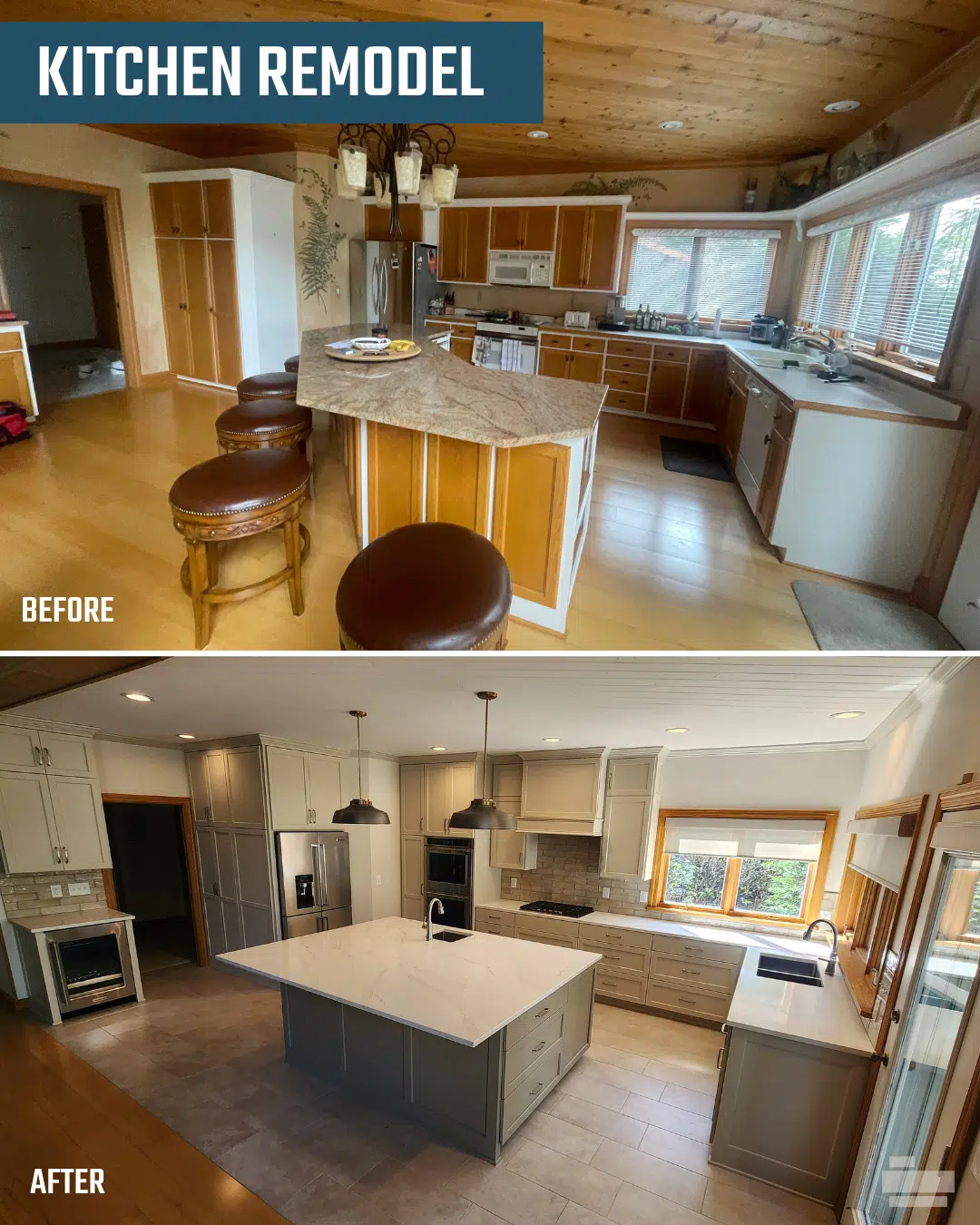 Lake Home Kitchen Remodel